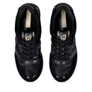 Sneakers Platform Donna LIU JO Maxi Wonder 91 in Suede Nylon e Vernice Nero