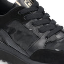 Sneakers Platform Donna LIU JO Maxi Wonder 91 in Suede Nylon e Vernice Nero