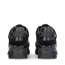 Sneakers Platform Donna LIU JO Maxi Wonder 91 in Suede Nylon e Vernice Nero