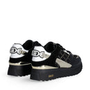 Sneakers Platform Donna LIU JO Maxi Wonder 91 in Pelle e Suede Nero