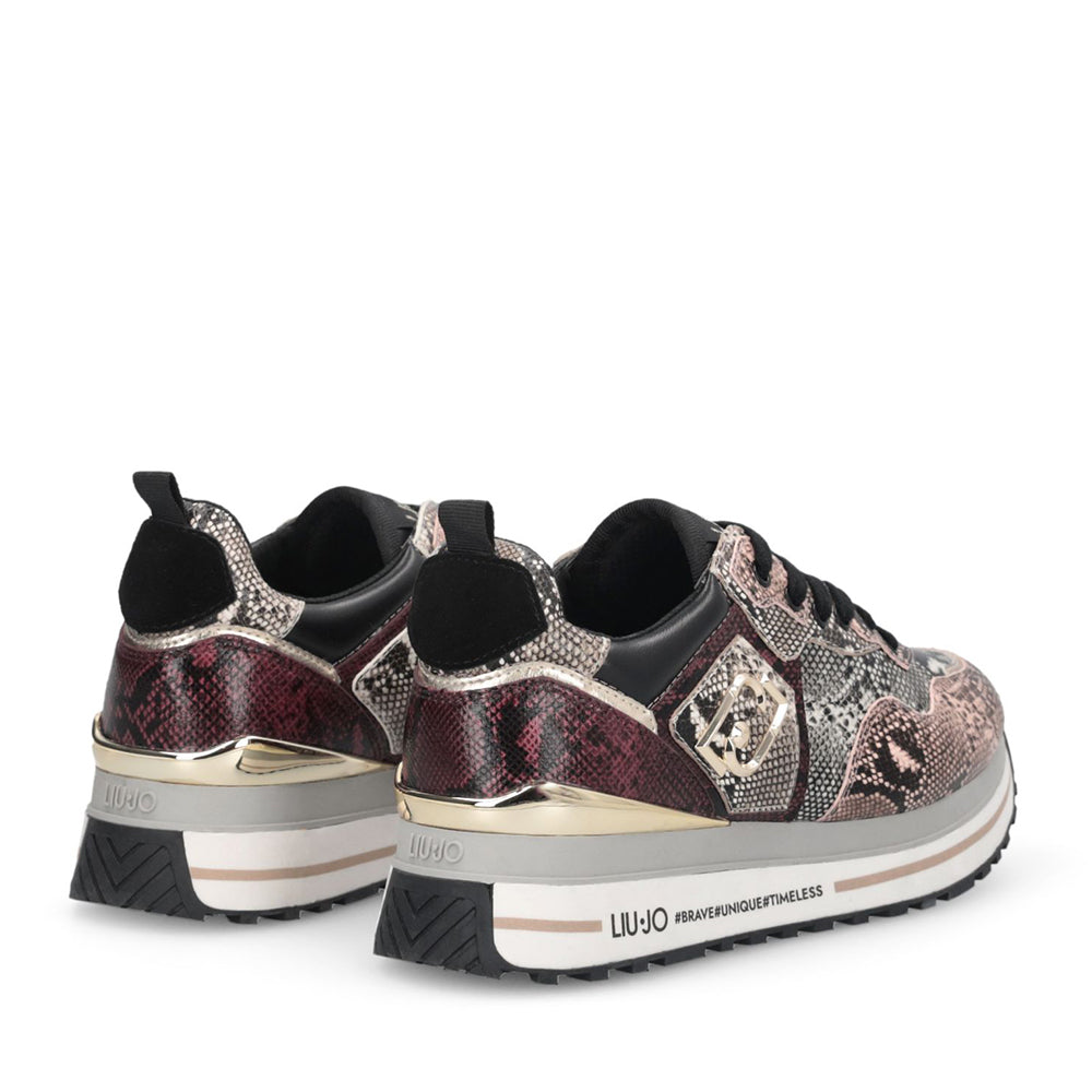Sneakers Platform Donna LIU JO Maxi Wonder 01 stampa Pitone Multicolor