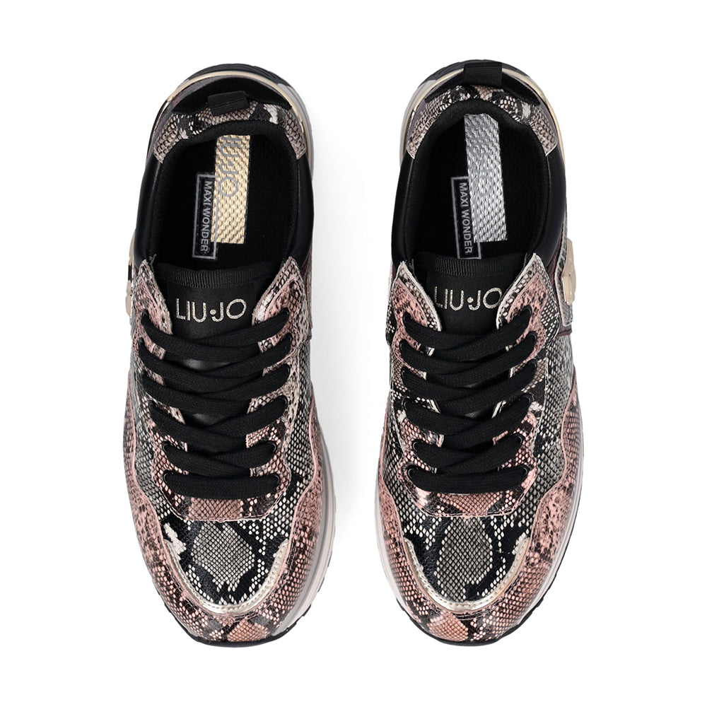 Sneakers Platform Donna LIU JO Maxi Wonder 01 stampa Pitone Multicolor