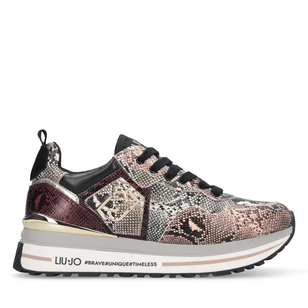 Sneakers Platform Donna LIU JO Maxi Wonder 01 stampa Pitone Multicolor