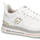 Sneakers Platform Donna LIU JO Maxi Wonder 01 in Pelle Bianca