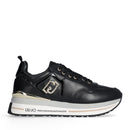 Sneakers Platform Donna LIU JO Maxi Wonder 01 in Pelle Nera