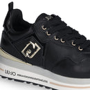 Sneakers Platform Donna LIU JO Maxi Wonder 01 in Pelle Nera