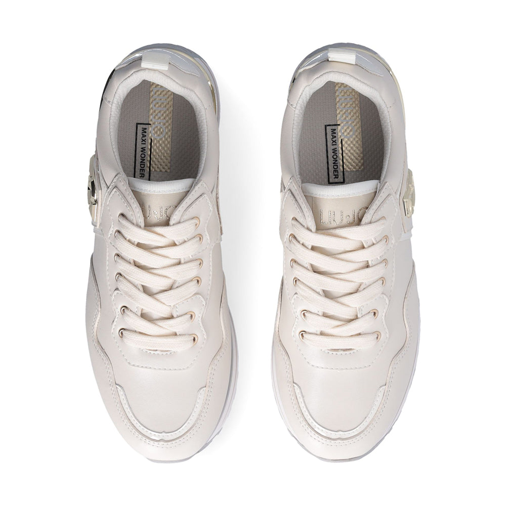 Sneakers Platform Donna LIU JO Maxi Wonder 01 in Pelle Milk