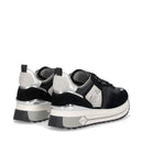 Sneakers Platform Donna LIU JO Maxi Wonder 01 in Suede e Paillettes Nero
