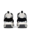 Sneakers Platform Donna LIU JO Maxi Wonder 01 in Suede e Paillettes Nero