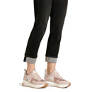 Sneakers Platform Donna LIU JO Maxi Wonder 01 in Suede e Paillettes Nude