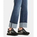 Sneakers Platform Donna LIU JO Maxi Wonder 01 in Suede e Mesh con Stampa Pitone Black