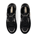 Sneakers Platform Donna LIU JO Maxi Wonder 01 in Suede e Mesh con Stampa Pitone Black