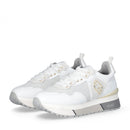 Sneakers Platform Donna LIU JO Maxi Wonder 01 in Pelle e Brighty Mesh Bianco