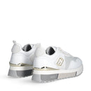 Sneakers Platform Donna LIU JO Maxi Wonder 01 in Pelle e Brighty Mesh Bianco