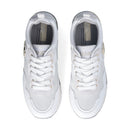 Sneakers Platform Donna LIU JO Maxi Wonder 01 in Pelle e Brighty Mesh Bianco