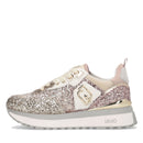 Sneakers Platform Donna LIU JO Maxi Wonder 01 Full Glitter Light Gold Copper