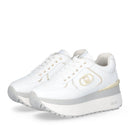 Sneakers Super Platform Donna LIU JO Maxi Wonder Plus 01 in Pelle Bianca