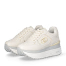 Sneakers Super Platform Donna LIU JO Maxi Wonder Plus 01 in Pelle color Latte