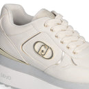 Sneakers Super Platform Donna LIU JO Maxi Wonder Plus 01 in Pelle color Latte