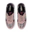 Sneakers Super Platform Donna LIU JO Maxi Wonder Plus 01 in Pelle Suede e Tessuto Rose e Cremisi