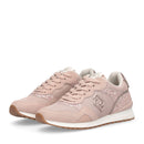 Sneakers Running LIU JO Maxi Wonder Low 02 in Glitter Mesh e Suede Nude
