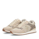 Sneakers Running LIU JO Maxi Wonder Low 02 in Glitter Mesh e Suede Corda Light Gold