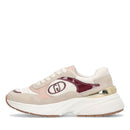 Sneakers Donna LIU JO LJ01 01 in Suede e Nylon colore Rope Milk e Cremisi