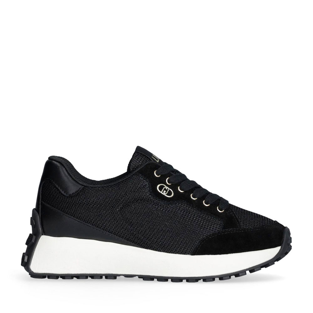 Sneakers Donna LIU JO Lolo 20 in Suede e Brighty Mesh Nero