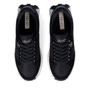 Sneakers Donna LIU JO Lolo 20 in Suede e Brighty Mesh Nero