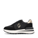 Sneakers Platform LIU JO Amazing 25 in Suede e Mesh Black Light Gold