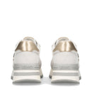 Sneakers Platform LIU JO Amazing 25 in Suede e Mesh Off White Light Gold