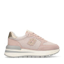 Sneakers Platform LIU JO Amazing 25 in Suede e Mesh Nude Light Gold