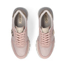 Sneakers Platform LIU JO Amazing 25 in Suede e Mesh Nude Light Gold