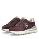 Sneakers Platform LIU JO Amazing 25 in Suede e Mesh Cremisi Light Gold