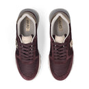 Sneakers Platform LIU JO Amazing 25 in Suede e Mesh Cremisi Light Gold