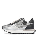 Sneakers Running LIU JO Evelyn 915 Full Glitter Silver con Inserti Laminati