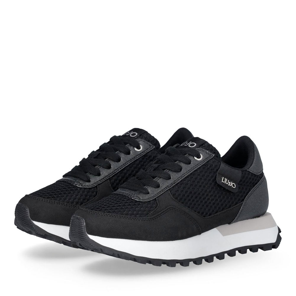 Sneakers Running LIU JO Evelyn 915 in Microfibra e Mesh Nero