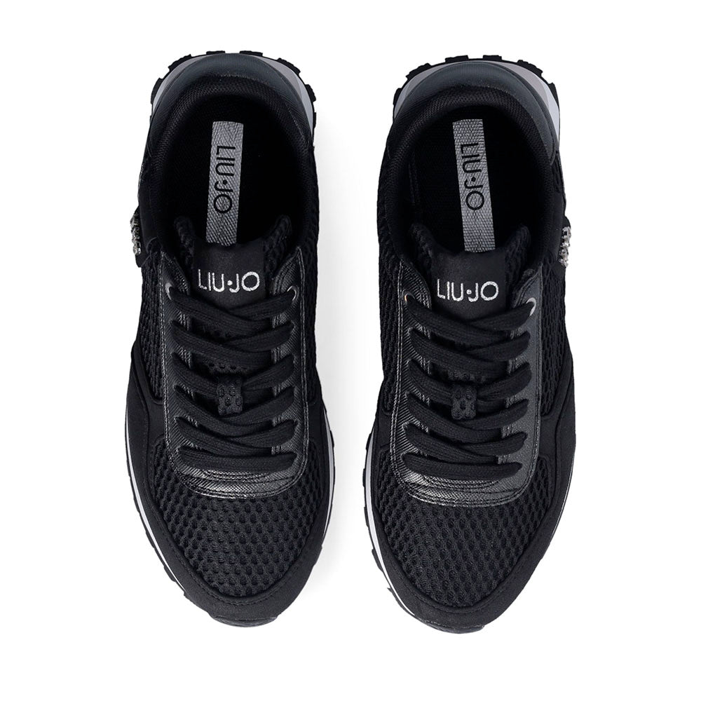 Sneakers Running LIU JO Evelyn 915 in Microfibra e Mesh Nero