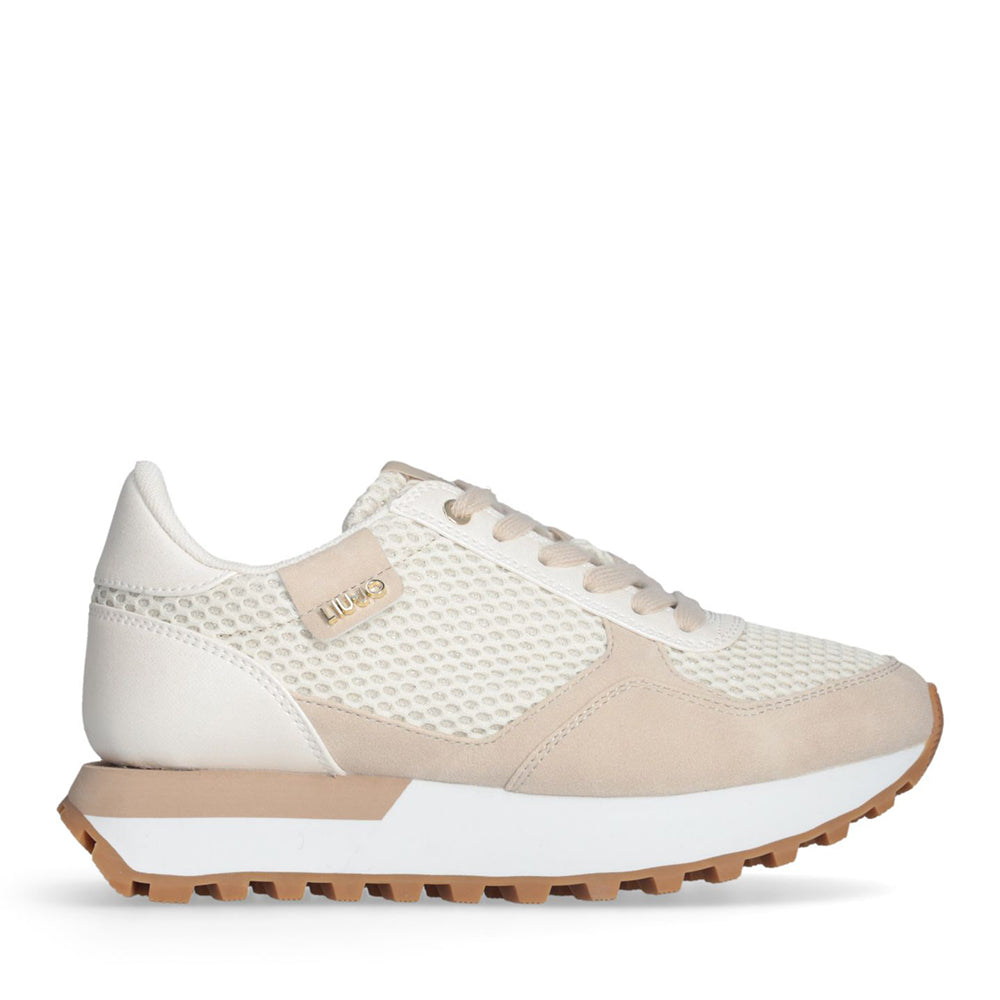 Sneakers Running LIU JO Evelyn 915 in Microfibra e Mesh Milk