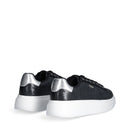 Sneakers Platform LIU JO Babol 01 Laminate Effetto Lizard Black Silver