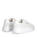 Sneakers Platform LIU JO Babol 01 Bianche Saffiano stampa Logo Monogram