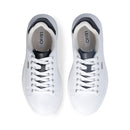 Sneakers Platform LIU JO Babol 01 in Pelle Bottalata Bianca e Inserto Nero