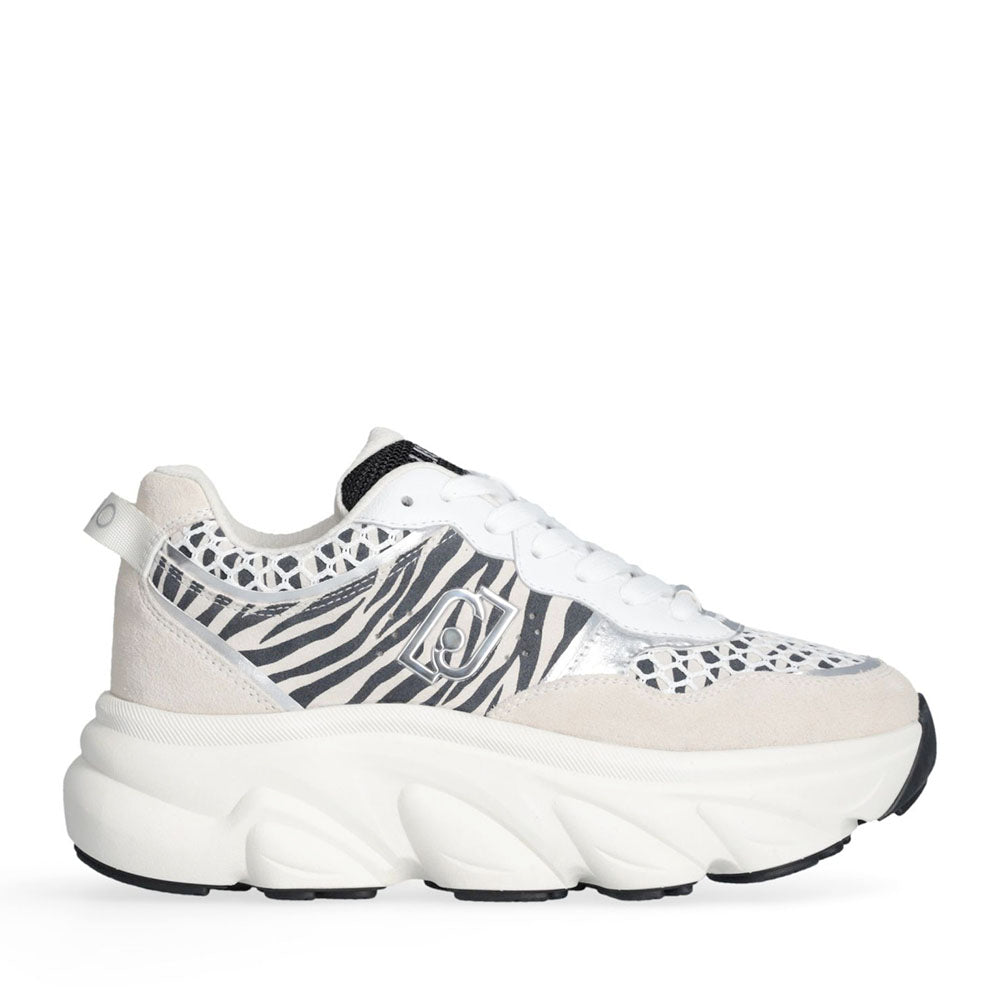 Scarpe Donna LIU JO Steffy 01 Sneakers Chuncky in Suede stampa Zebra