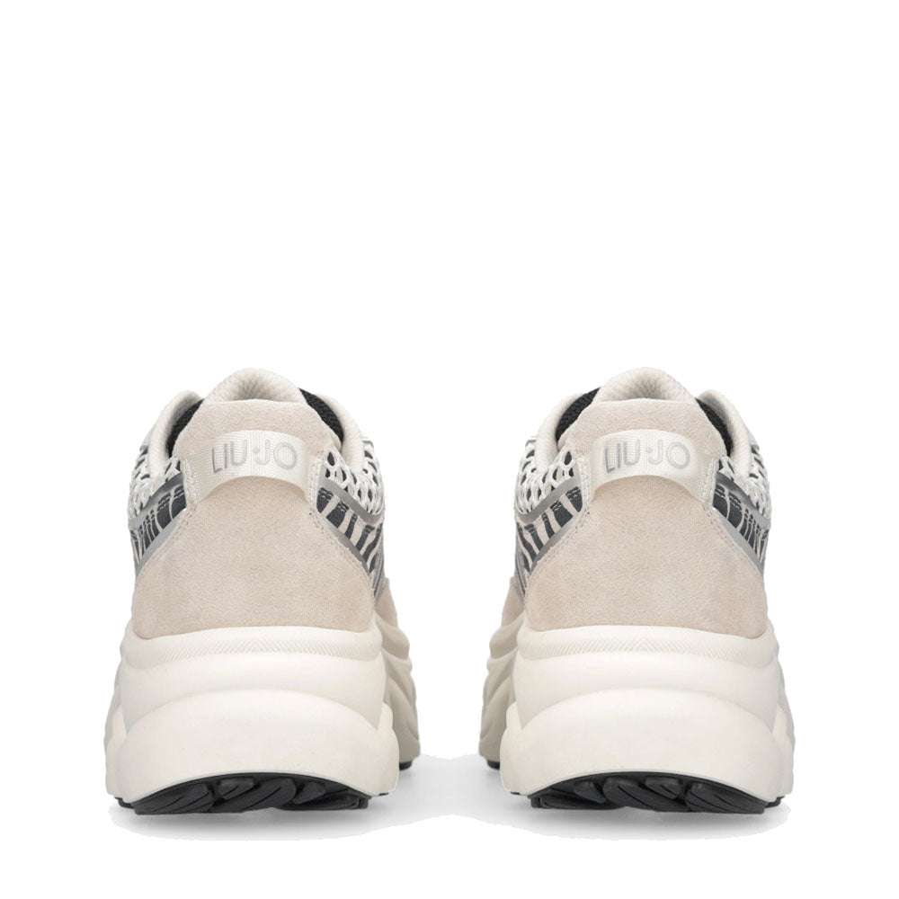 Scarpe Donna LIU JO Steffy 01 Sneakers Chuncky in Suede stampa Zebra
