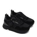 Scarpe Donna LIU JO Maxi Wonder 52 RV Sneakers Platform in Suede e Mesh Nero