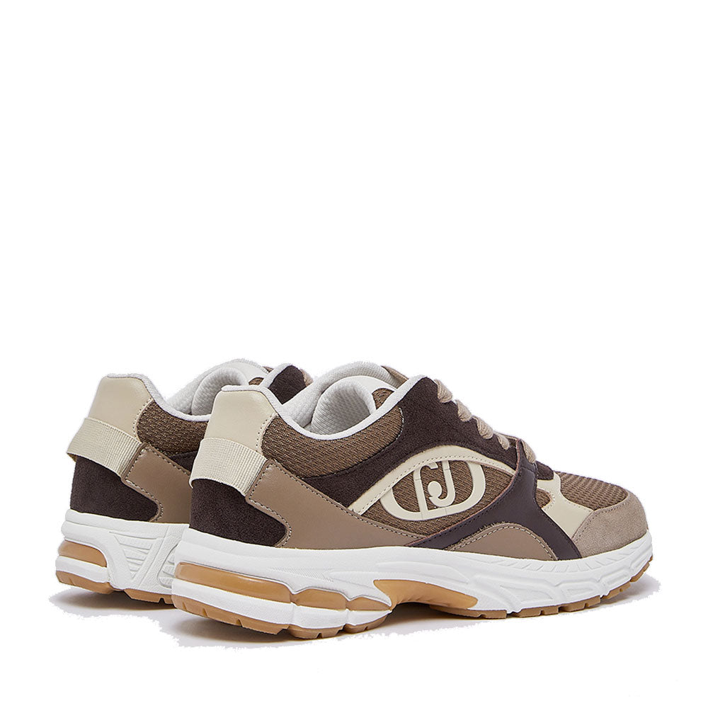 Sneakers Donna LIU JO Trixie 01 in Suede e Mesh Havana e Moka