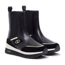 Sneakers Boots Donna LIU JO Maxi Wonder 103 in Pelle Nera