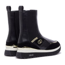 Sneakers Boots Donna LIU JO Maxi Wonder 103 in Pelle Nera