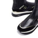 Sneakers Boots Donna LIU JO Maxi Wonder 103 in Pelle Nera