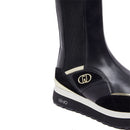 Sneakers Boots Donna LIU JO Maxi Wonder 103 in Pelle Nera
